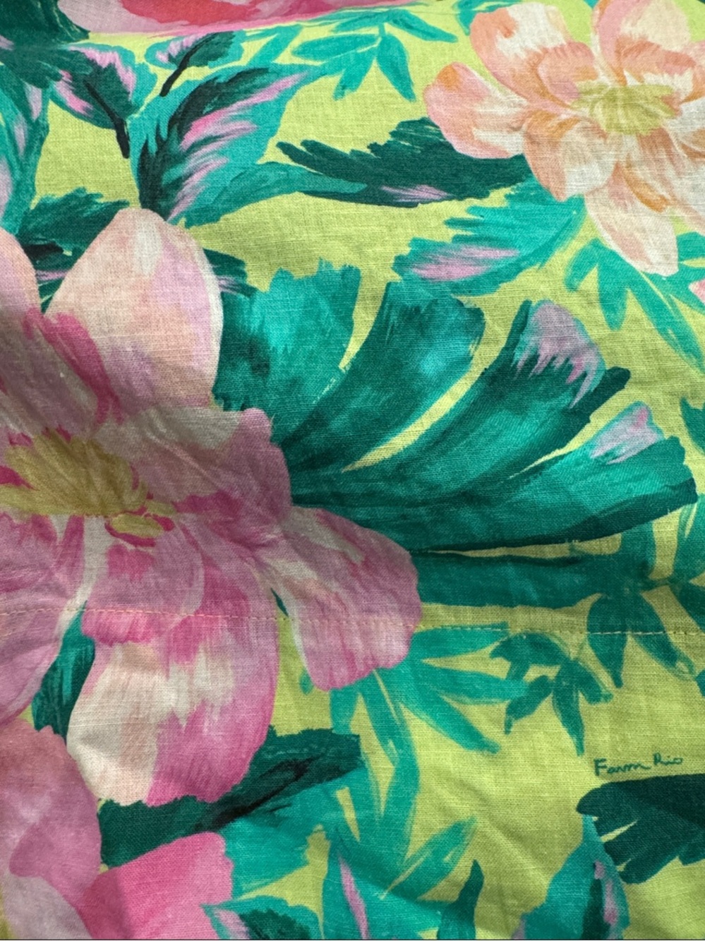 FARM Rio Green Midi Dress with Pink Floral Print - Picture 5 of 6